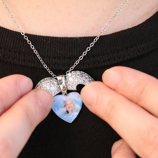 Personalized Heart Treasure Chest Necklace
