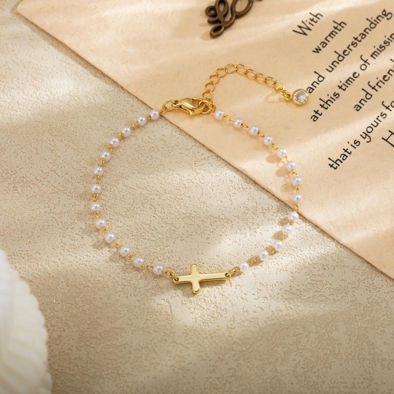 Dainty Cross Bracelet