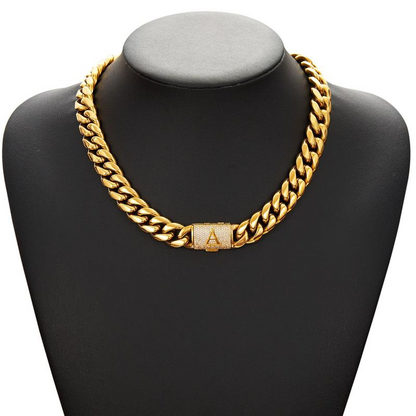 Cuban Link Letter Necklace
