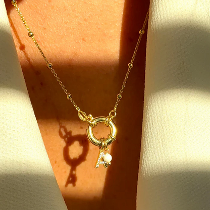 Rosary Necklace with Ring Clasp