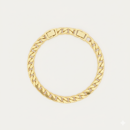 2pc Pink Heart & Cuban Anklet Set