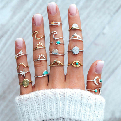 19pc Vintage Knuckle Ring Set