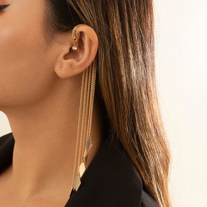 Long Tassel Clip-On Earring