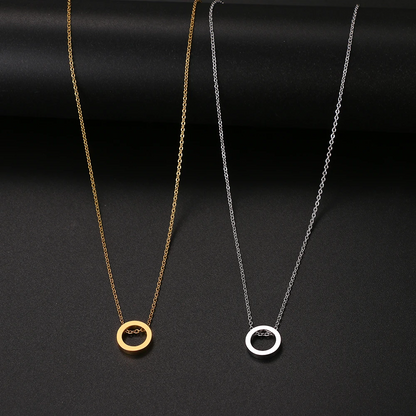 Hollow Circle Necklace