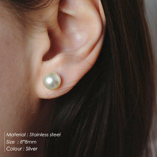 Classic Pearl Stud Earrings