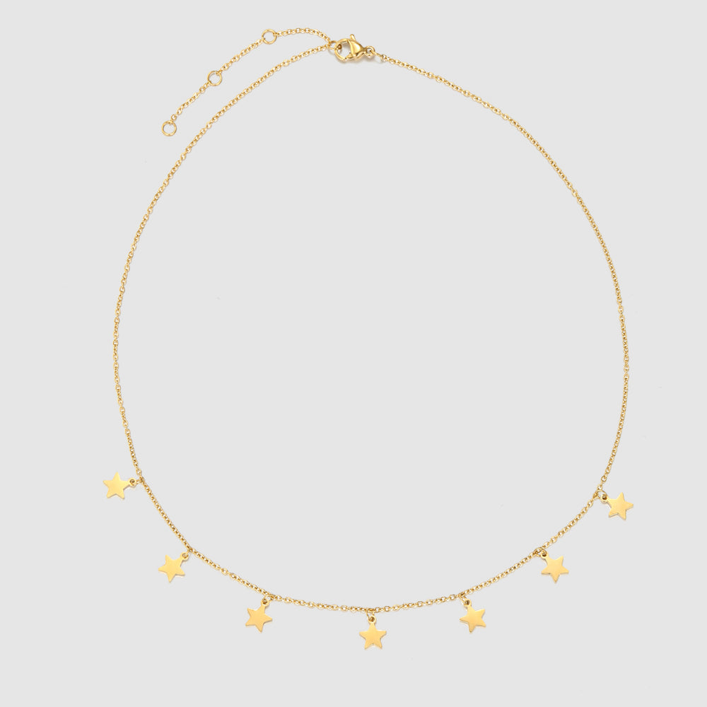 Dainty Star Charm Choker Necklace