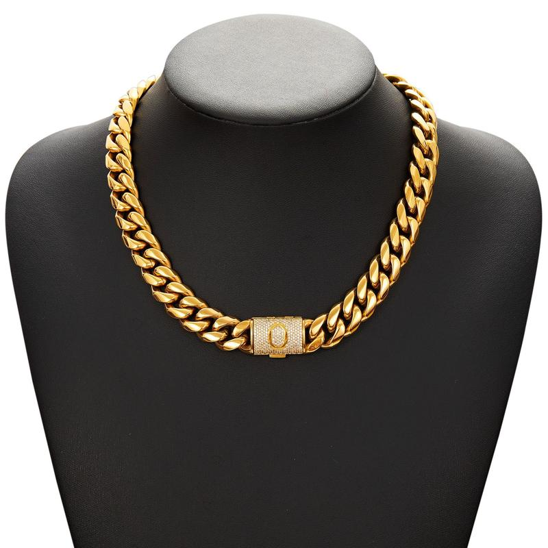 Cuban Link Letter Necklace