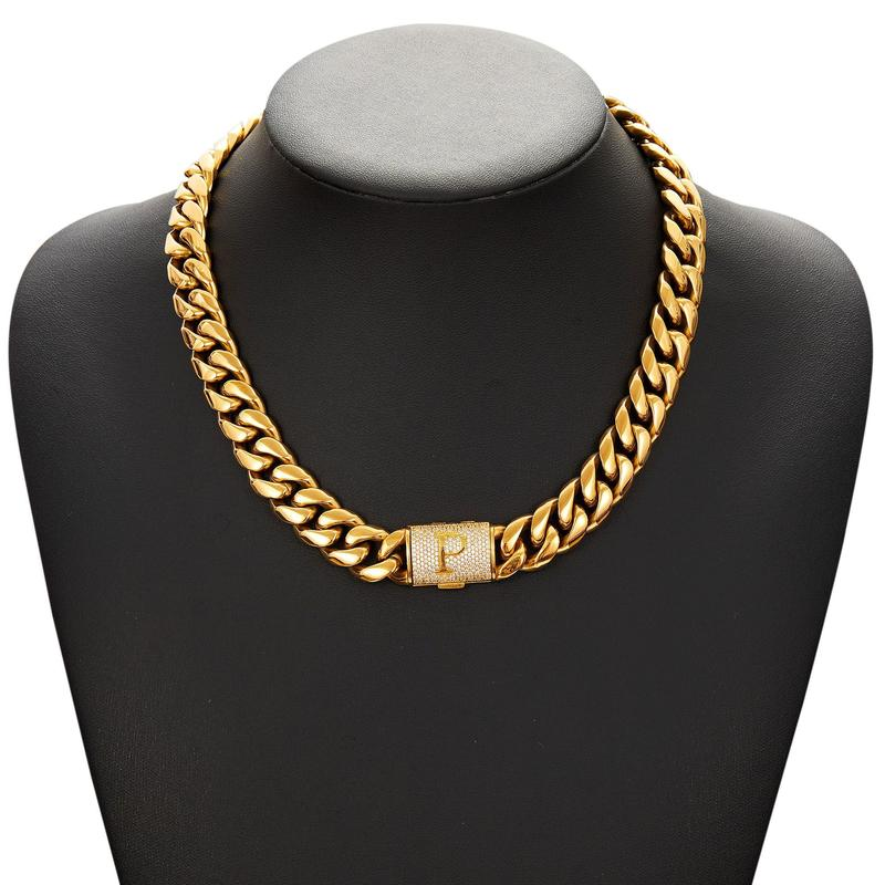 Cuban Link Letter Necklace