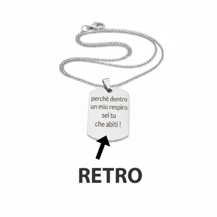 Memory Photo Engraved Necklace