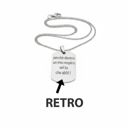 Memory Photo Engraved Necklace