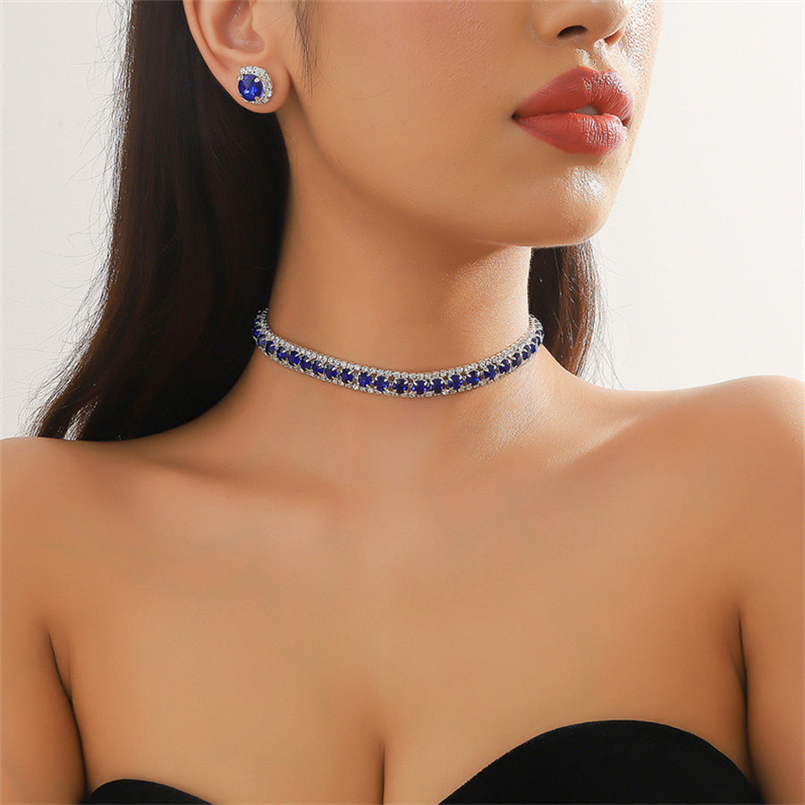 Crystal Necklace & Earrings Bridal Set