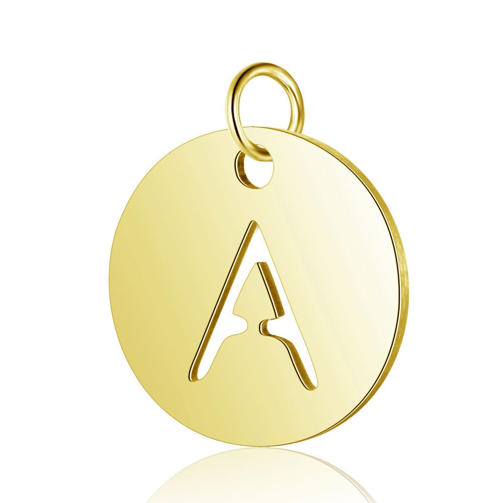 Gold Knot Initial Letter Bracelet