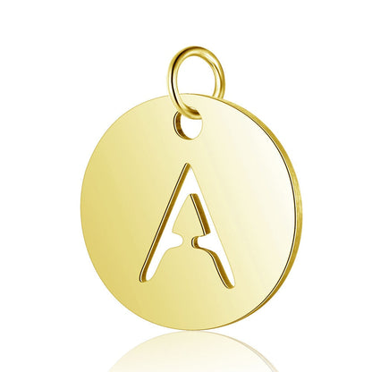 Gold Knot Initial Letter Bracelet