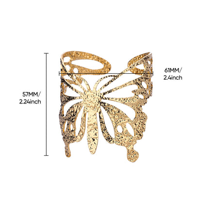 Butterfly Wide Cuff Bracelet
