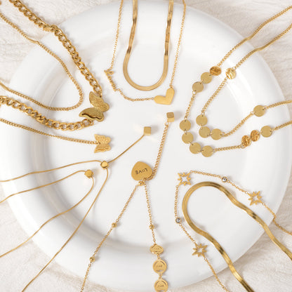 Minimalist Gold-Tone Necklace