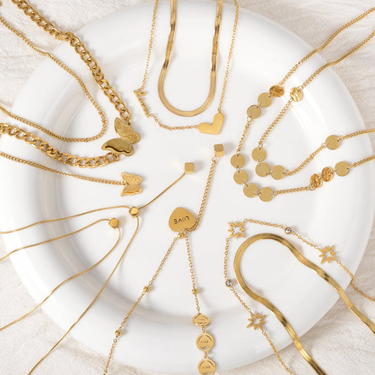 Minimalist Gold-Tone Necklace