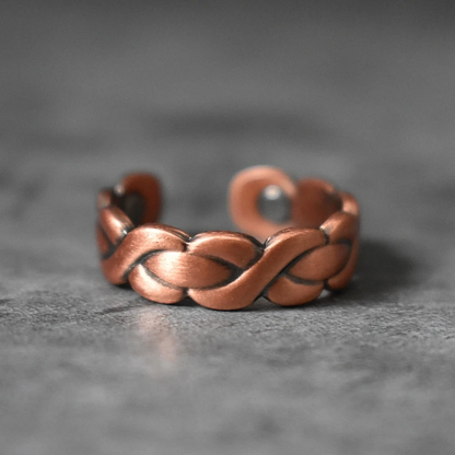 Intertwined Magnetic Copper Ring