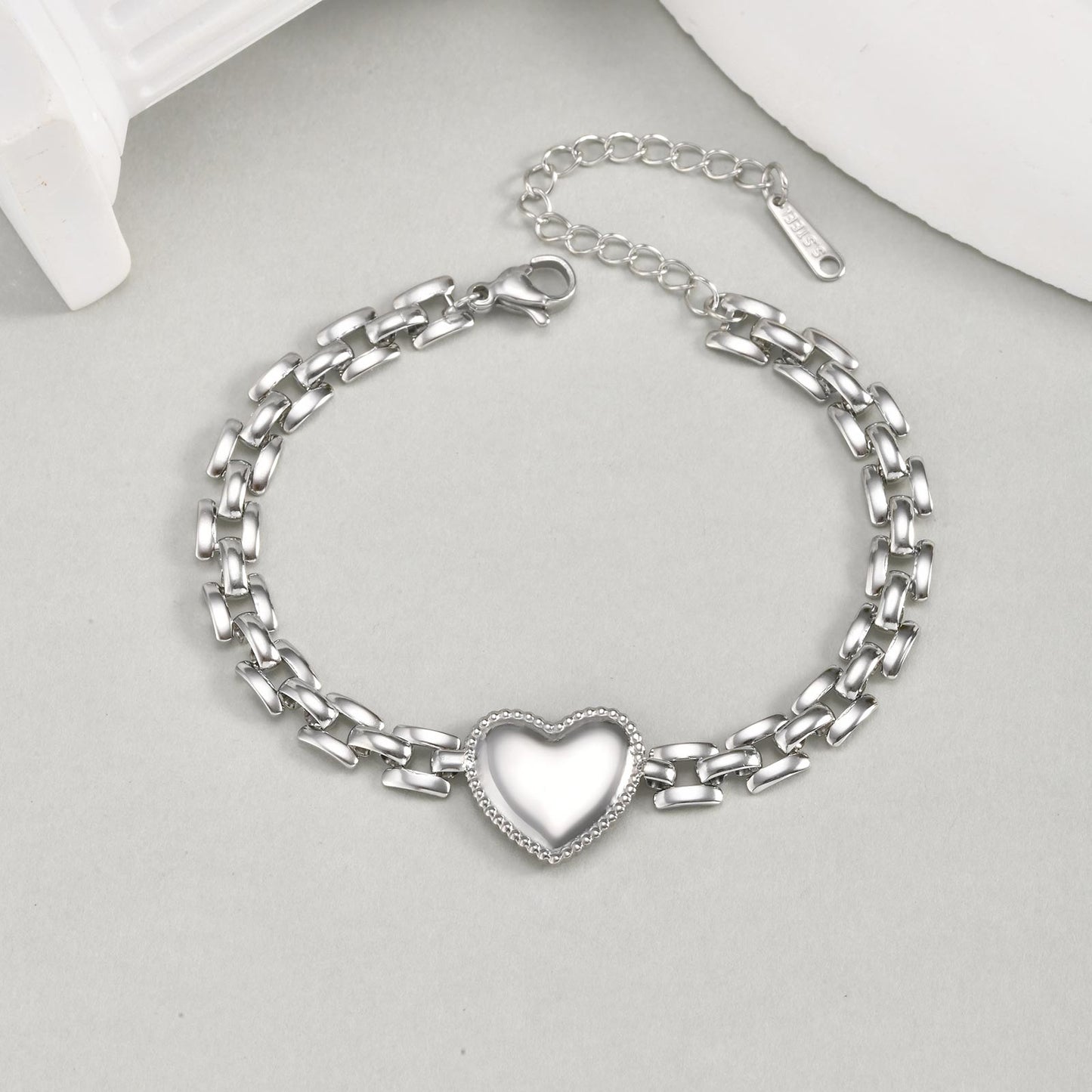 Sunbeam Heart Chain Bracelet