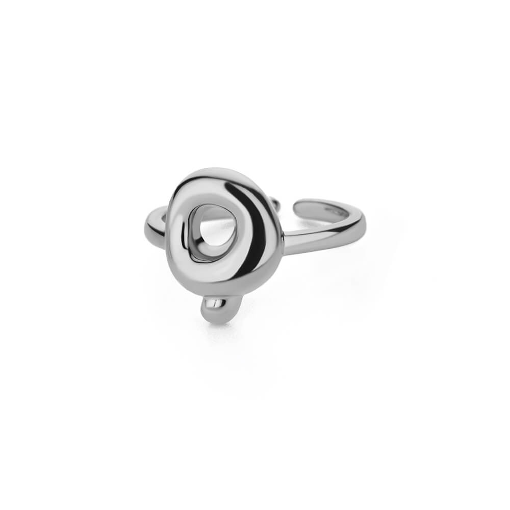 Gold Initial Statement Ring