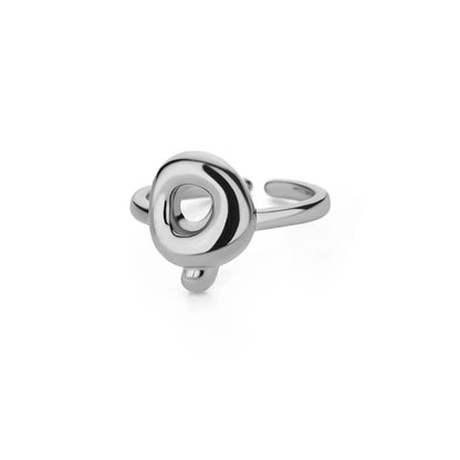 Gold Initial Statement Ring