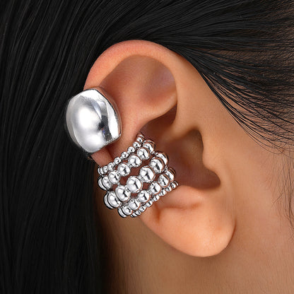 2pc Vintage Punk Chunky Clip Earring Set