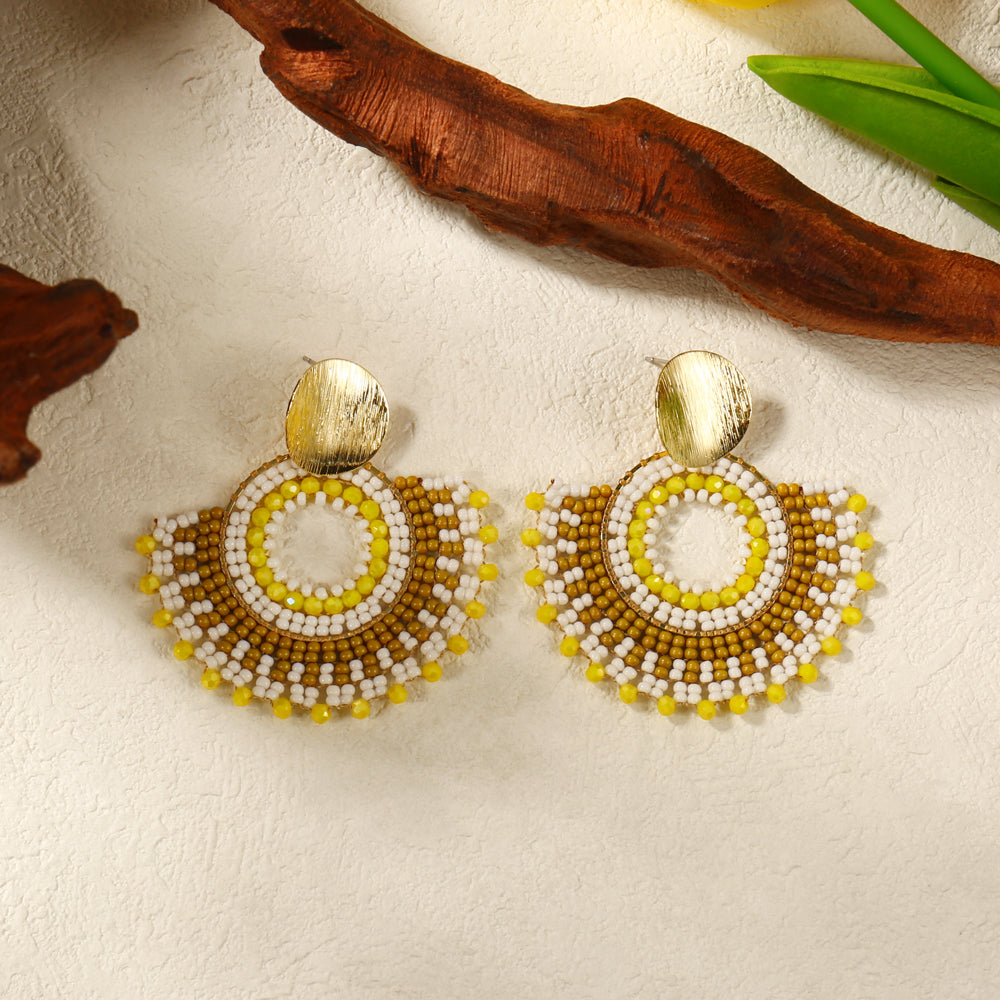 Beaded Statement Earrings