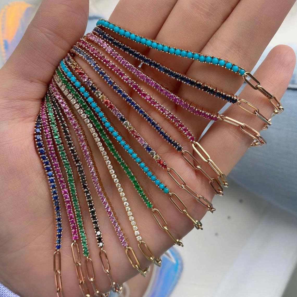 Luxury Gold Cubic Zirconia Tennis Bracelet