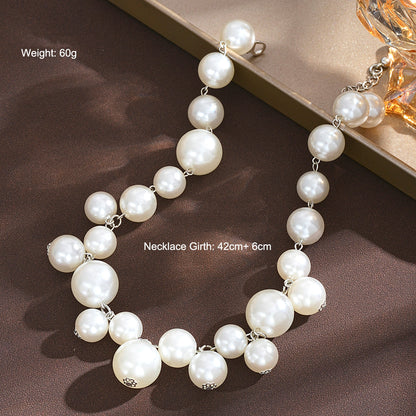 Luxe Pearl Cascade Necklace