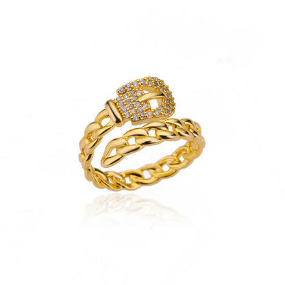 Buckle Chain Adjustable Ring