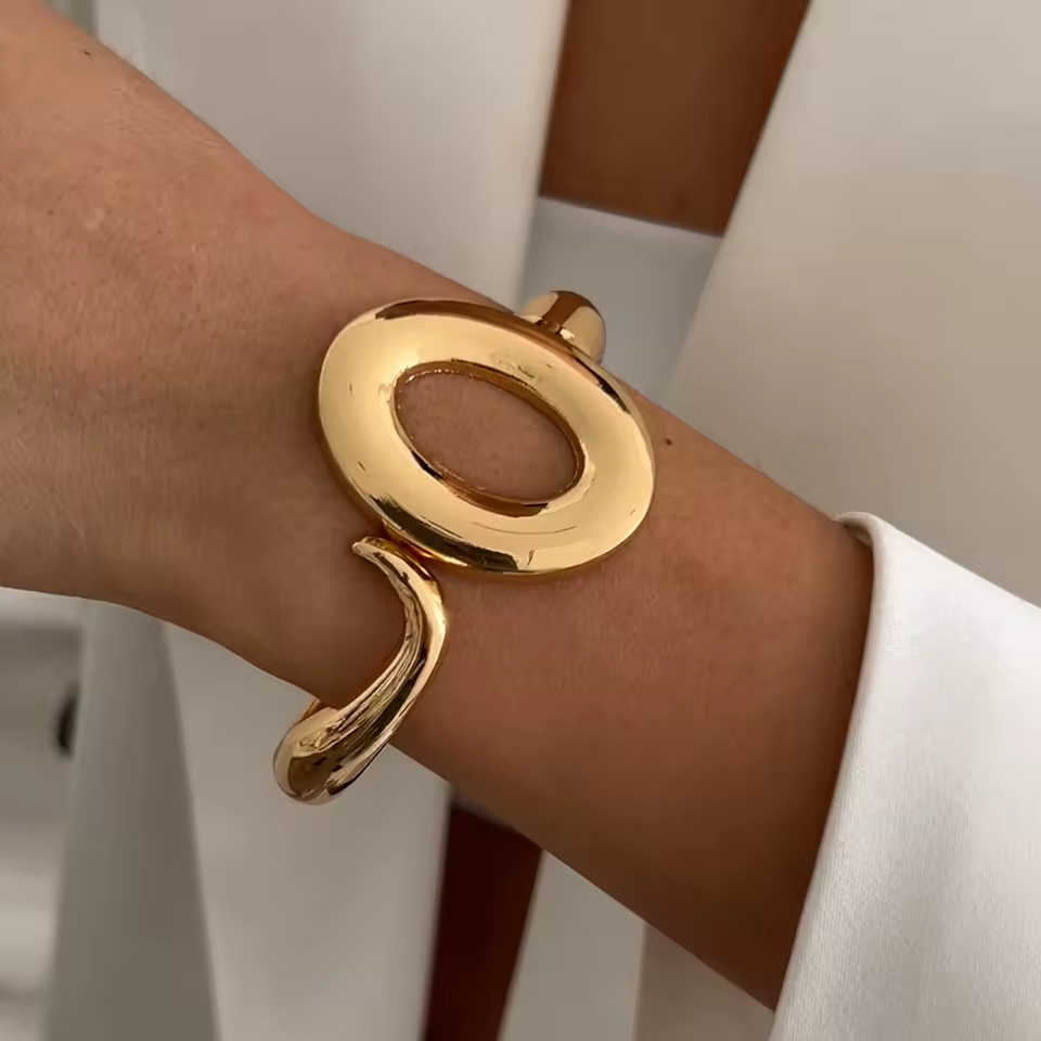 Exaggerated Chunky Bangle Bracelet