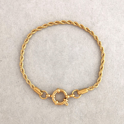Gold Rope Chain Bracelet