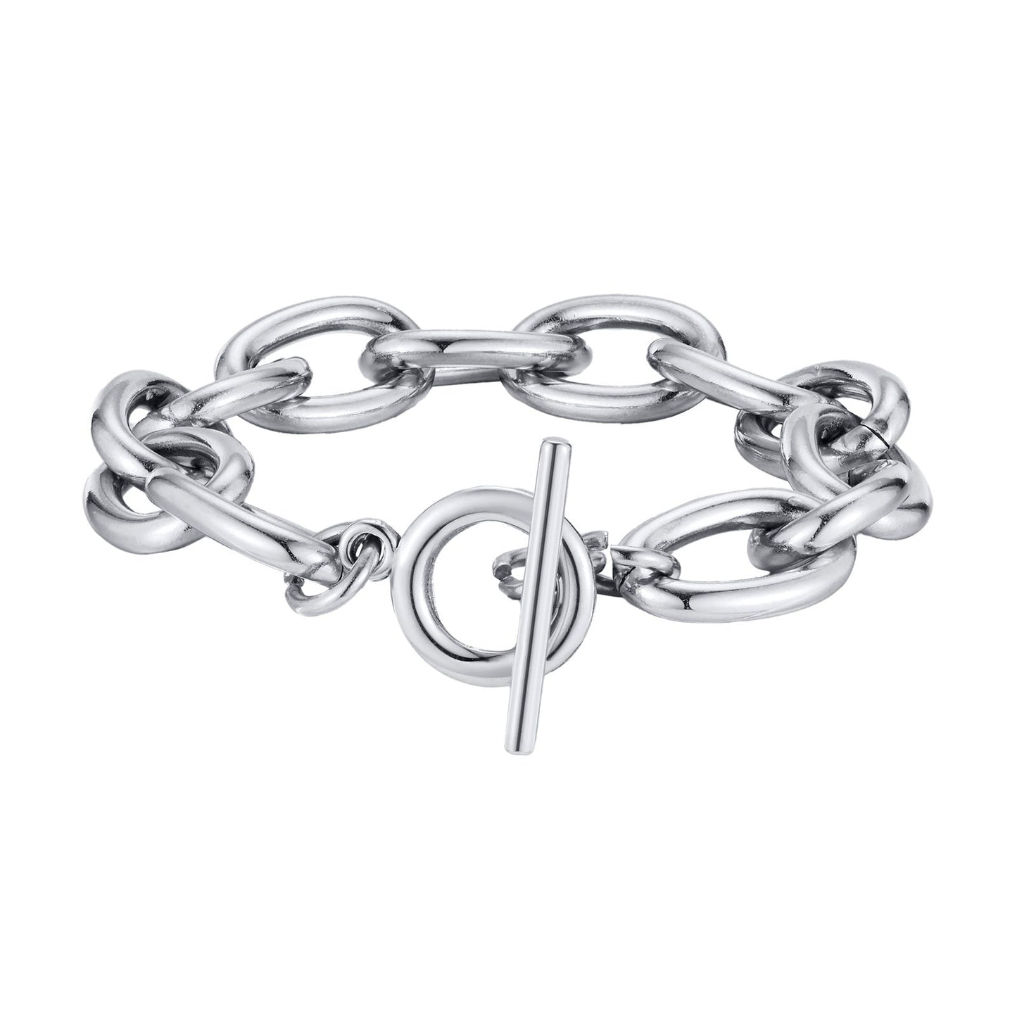 Chunky Gold Toggle Clasp Bracelet