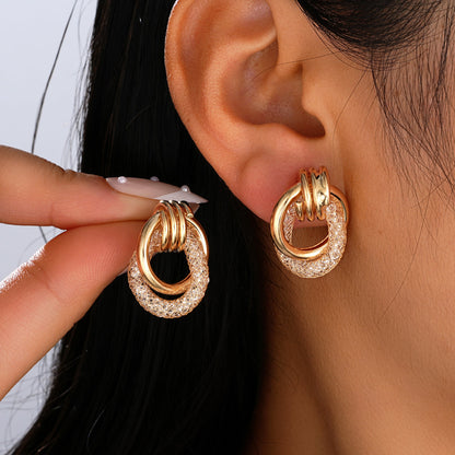 Textured Harmony Hoop Earrings