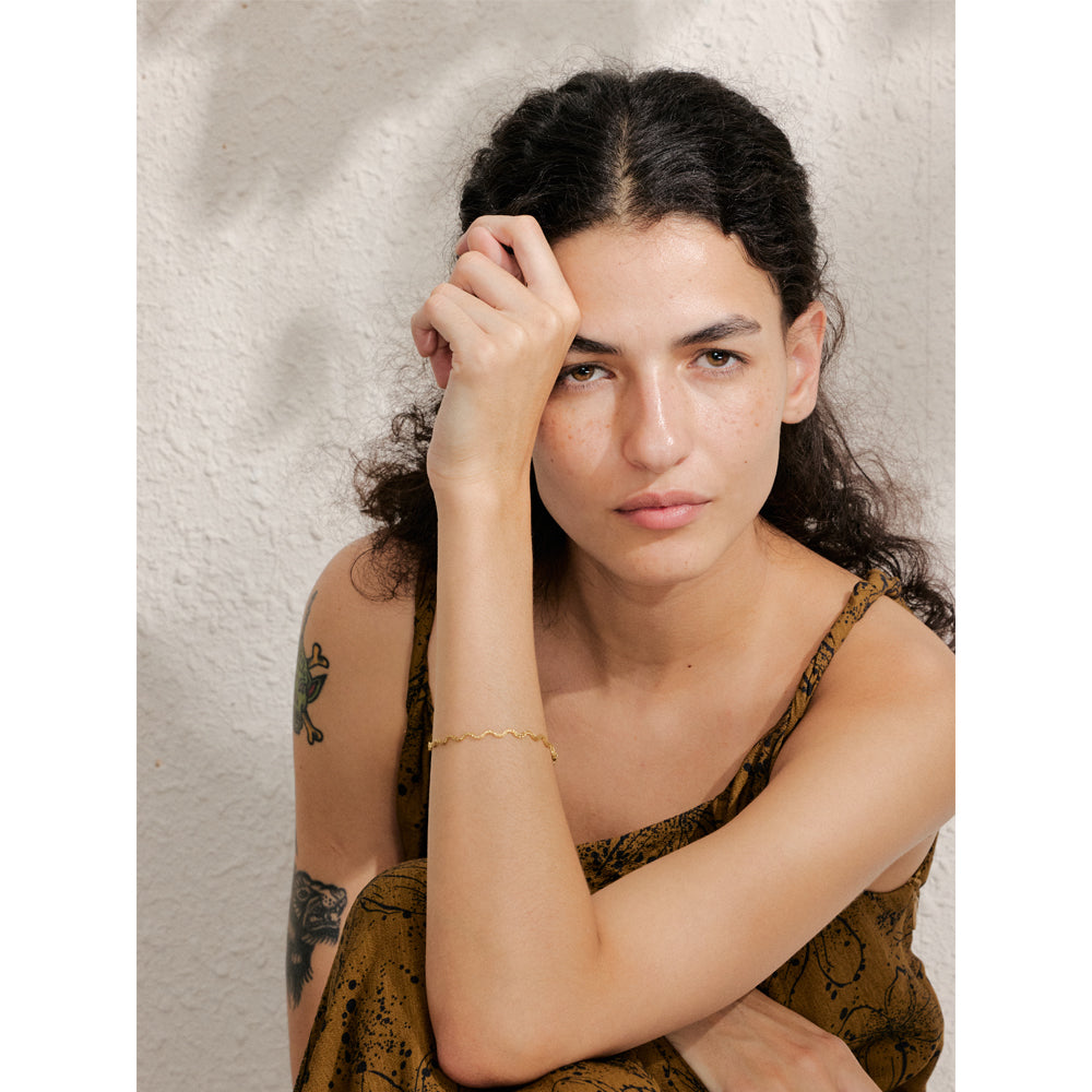 Dainty Gold Chain Drop Bracelet