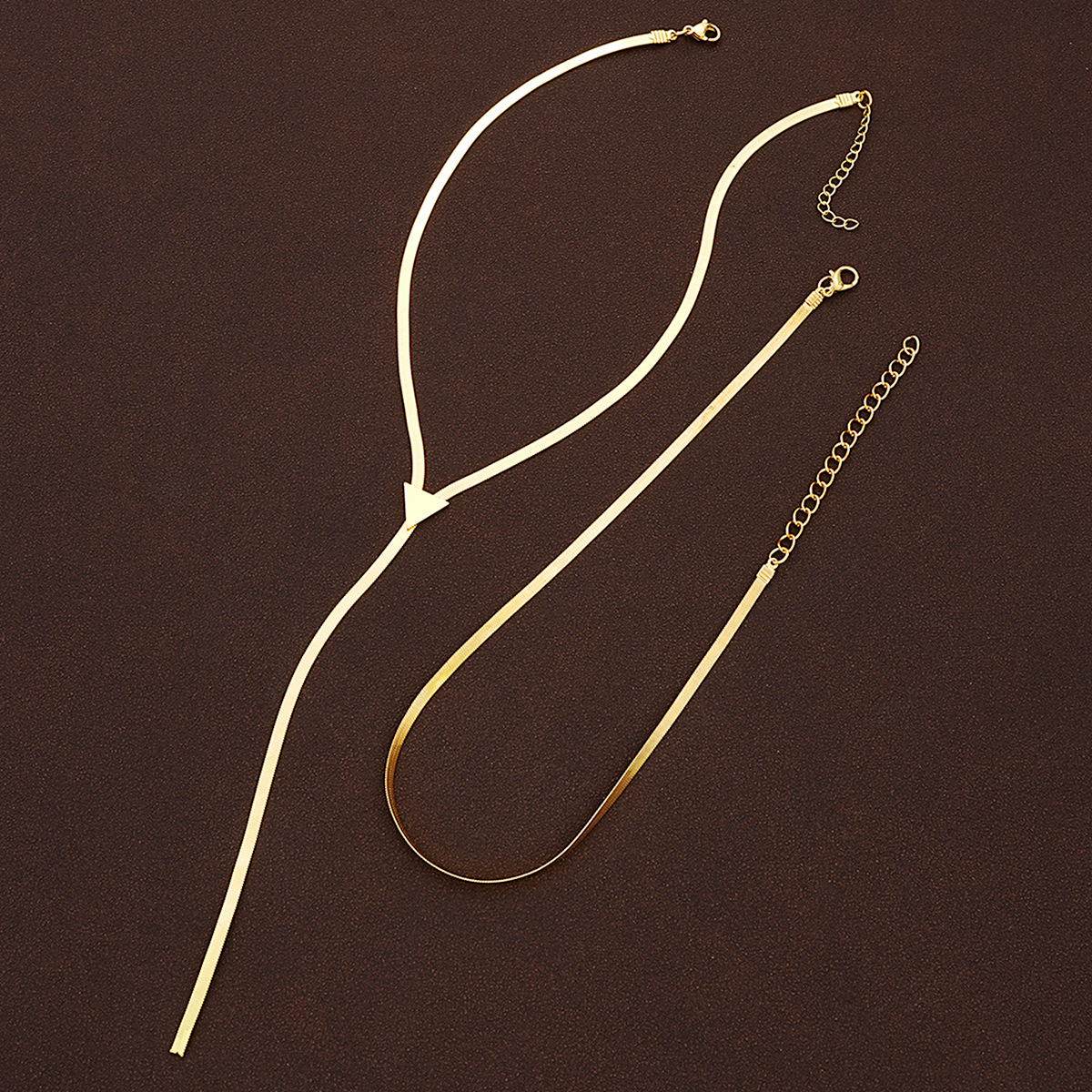 Sleek Y-Lariat Choker Necklace