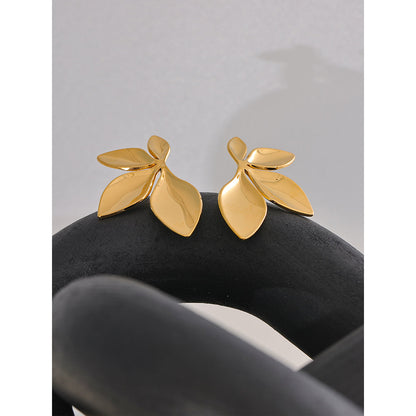 Bold Leaf Statement Earrings