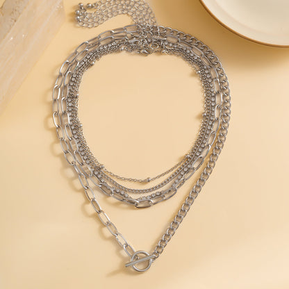 5pc Layered Chain Necklace Set