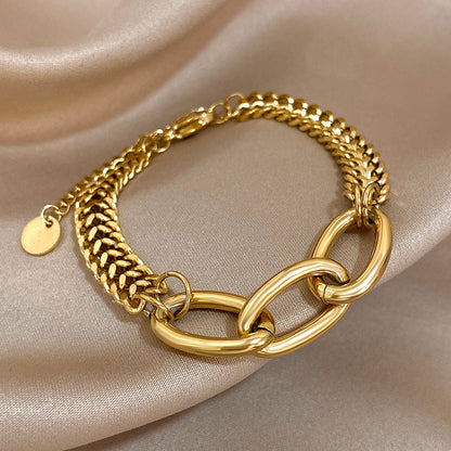 Chunky Oval Link Statement Bracelet