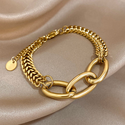Chunky Oval Link Statement Bracelet