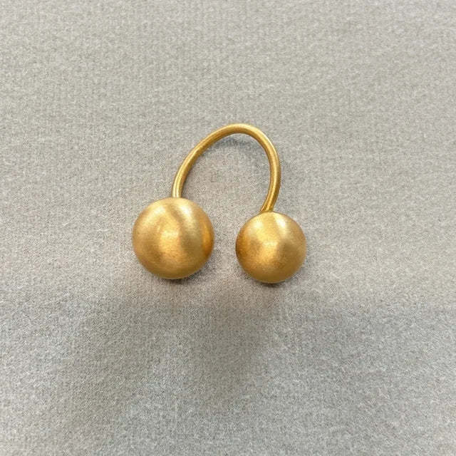 Chunky Matte Metal Statement Ring