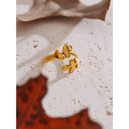Autumn Leaf Adjustable Ring