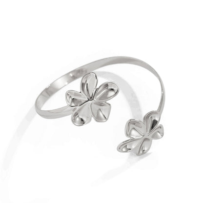 Gold Floral Arm Cuff Bracelet