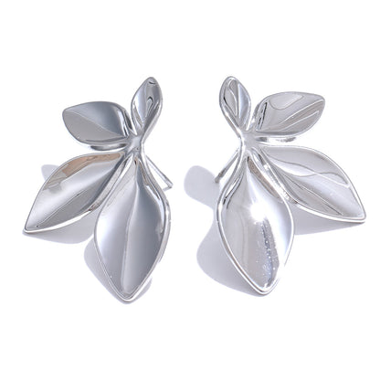 Bold Leaf Statement Earrings