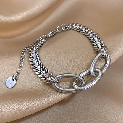 Chunky Oval Link Statement Bracelet