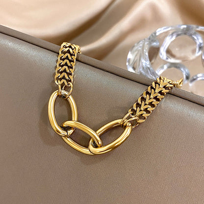 Chunky Oval Link Statement Bracelet