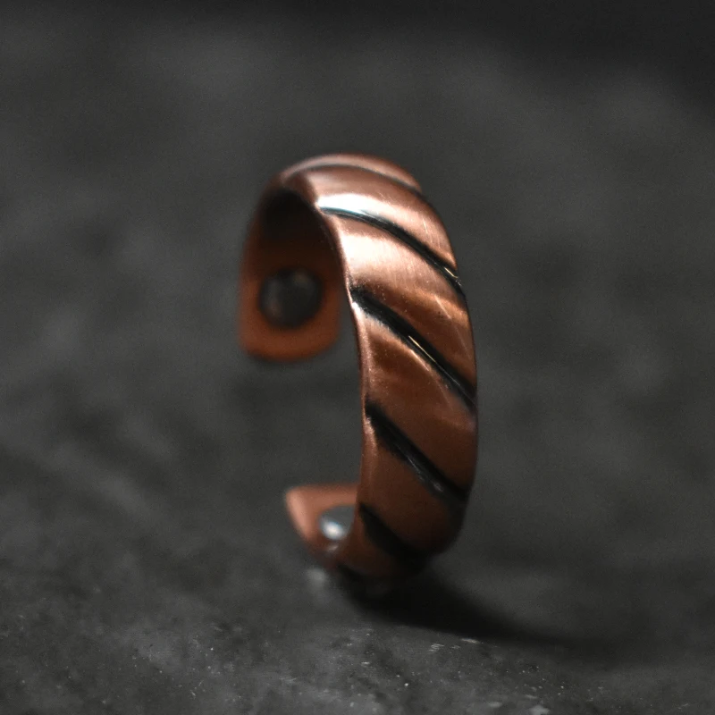 Vintage Wave Copper Ring