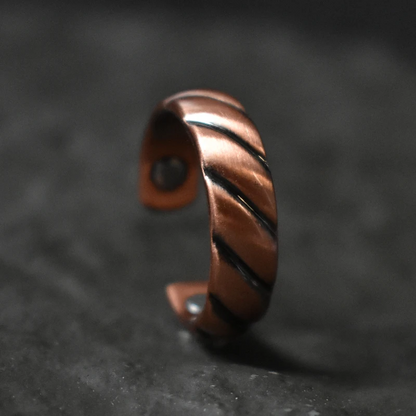 Vintage Wave Copper Ring