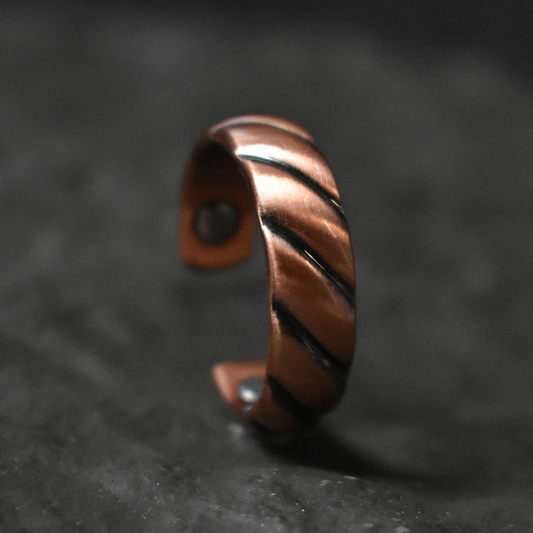 Vintage Wave Copper Ring