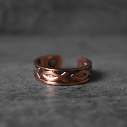 Adjustable Fish Copper Ring