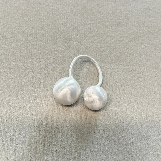 Chunky Matte Metal Statement Ring